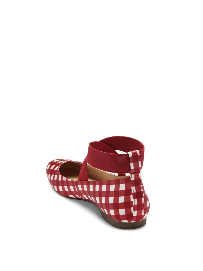 Jessica Simpson Flats Women Mandalaye Ballet Flat In Red Check Red Check