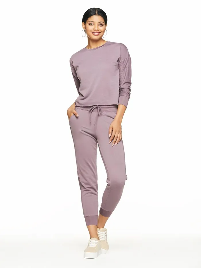 Jessica Simpson Loungewear Women Allen Jogger In Black Plum Black Plum