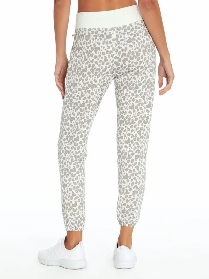 Jessica Simpson Loungewear Women Felicity Jogger In Silver Filigree Painted Leopard Silver Filigree Painted Leopard