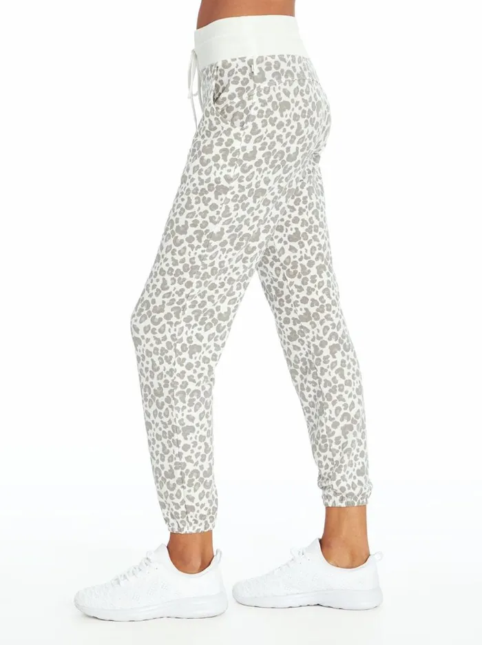 Jessica Simpson Loungewear Women Felicity Jogger In Silver Filigree Painted Leopard Silver Filigree Painted Leopard