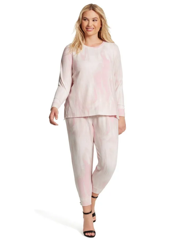 Jessica Simpson Loungewear Women Ryland Jogger In Candy Marble Candy Marble Print