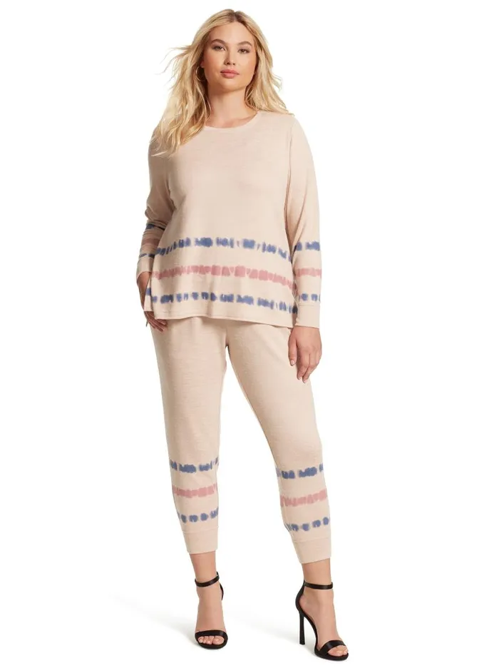 Jessica Simpson Loungewear Women Ryland Jogger In Earth Stripe Earth Stripe Print