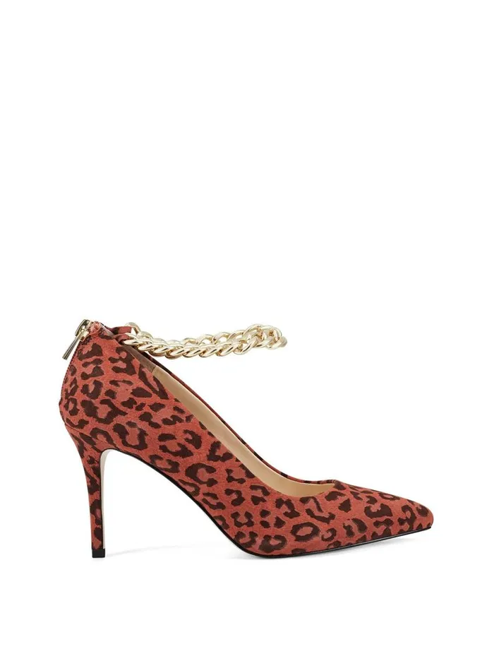 Jessica Simpson Pumps Women Abrellia High Heel In Leopard Orange Leopard