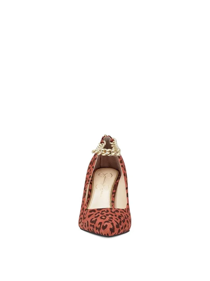 Jessica Simpson Pumps Women Abrellia High Heel In Leopard Orange Leopard