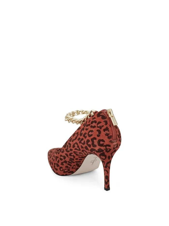 Jessica Simpson Pumps Women Abrellia High Heel In Leopard Orange Leopard