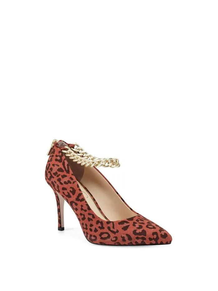 Jessica Simpson Pumps Women Abrellia High Heel In Leopard Orange Leopard
