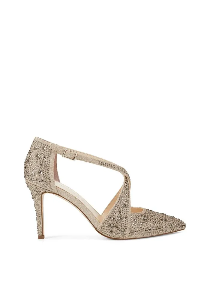 Jessica Simpson Pumps Women Accile High Heel In Champagne Champagne Crystal