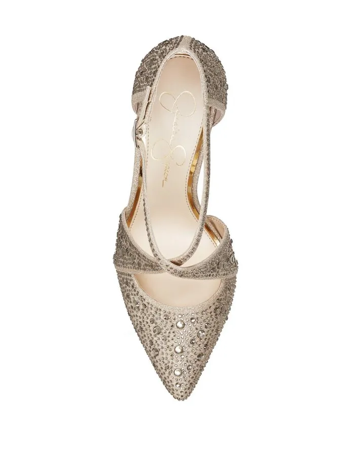 Jessica Simpson Pumps Women Accile High Heel In Champagne Champagne Crystal