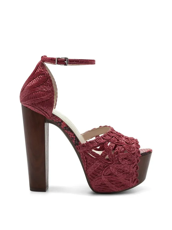 Jessica Simpson Sandals Women Dessie Platform Sandal In Red Heart On Fire Rattan Jessica Simpson Sandals Women Dessie Platform Sandal In Red Heart On Fire Rattan