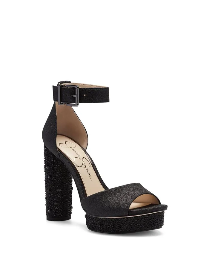 Jessica Simpson Sandals Women Everyn Platform Sandal In BlackSparkle Black Sparkle