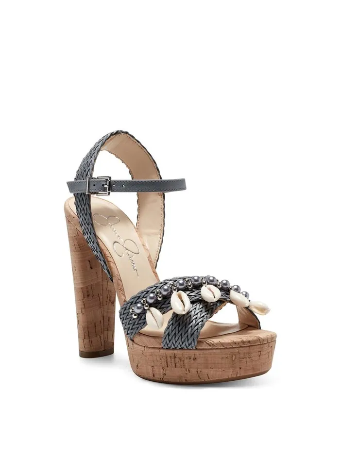 Jessica Simpson Sandals Women Ivriele Platform Sandal In Ash Blue Ash Blue Rattan