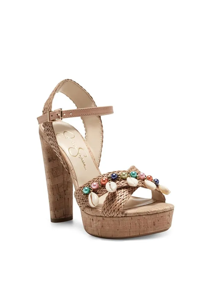 Jessica Simpson Sandals Women Ivriele Platform Sandal In Caramel Caramel Rattan