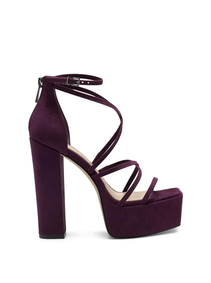 Jessica Simpson Sandals Women Mirelle High Heel In Burgundy Burgundy