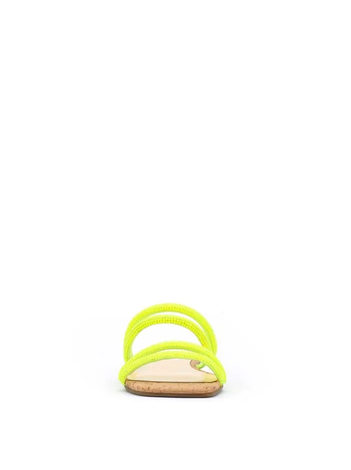 Jessica Simpson Sandals Women Raexe Slide In Neon Yellow Neon Yellow