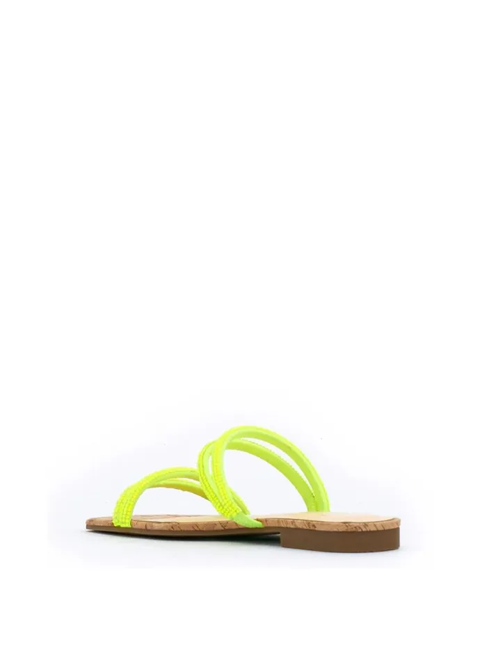 Jessica Simpson Sandals Women Raexe Slide In Neon Yellow Neon Yellow