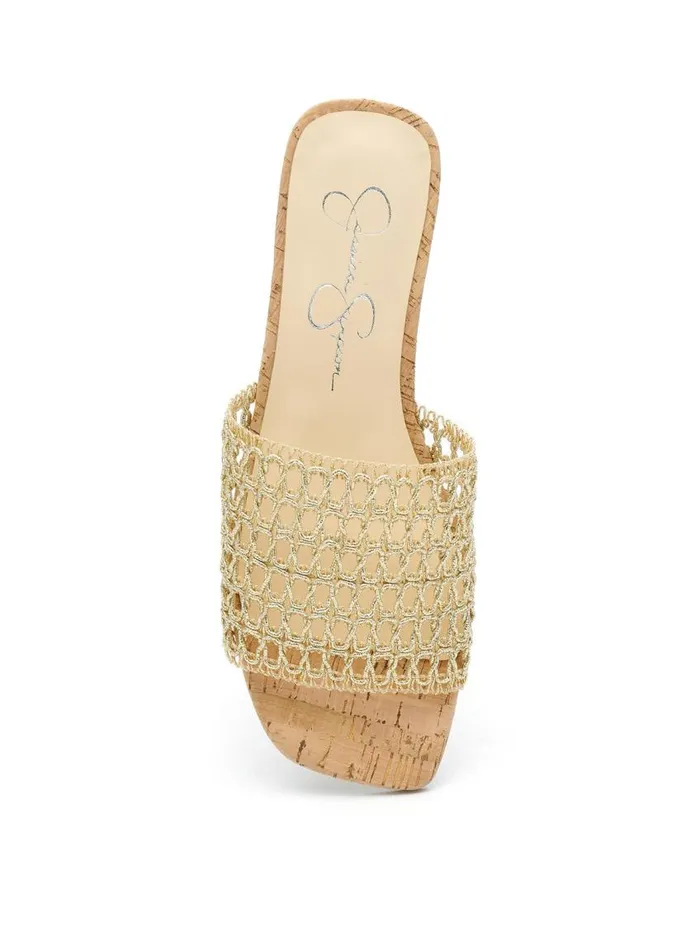 Jessica Simpson Sandals Women Rilane Slide In Champagne Champagne