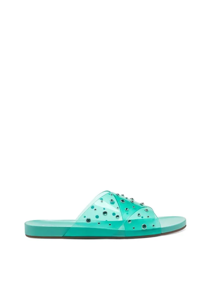 Jessica Simpson Sandals Women Tislie Slide In Seabreeze Seabreeze And Blue Stones Jessica Simpson Sandals Women Tislie Slide In Seabreeze Seabreeze And Blue Stones