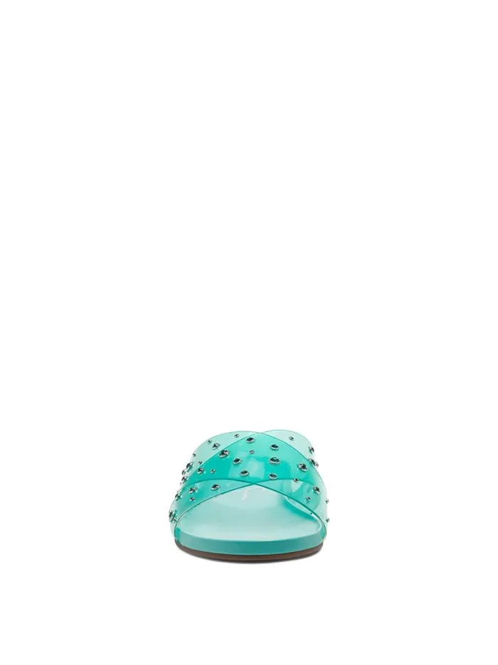 Jessica Simpson Sandals Women Tislie Slide In Seabreeze Seabreeze And Blue Stones