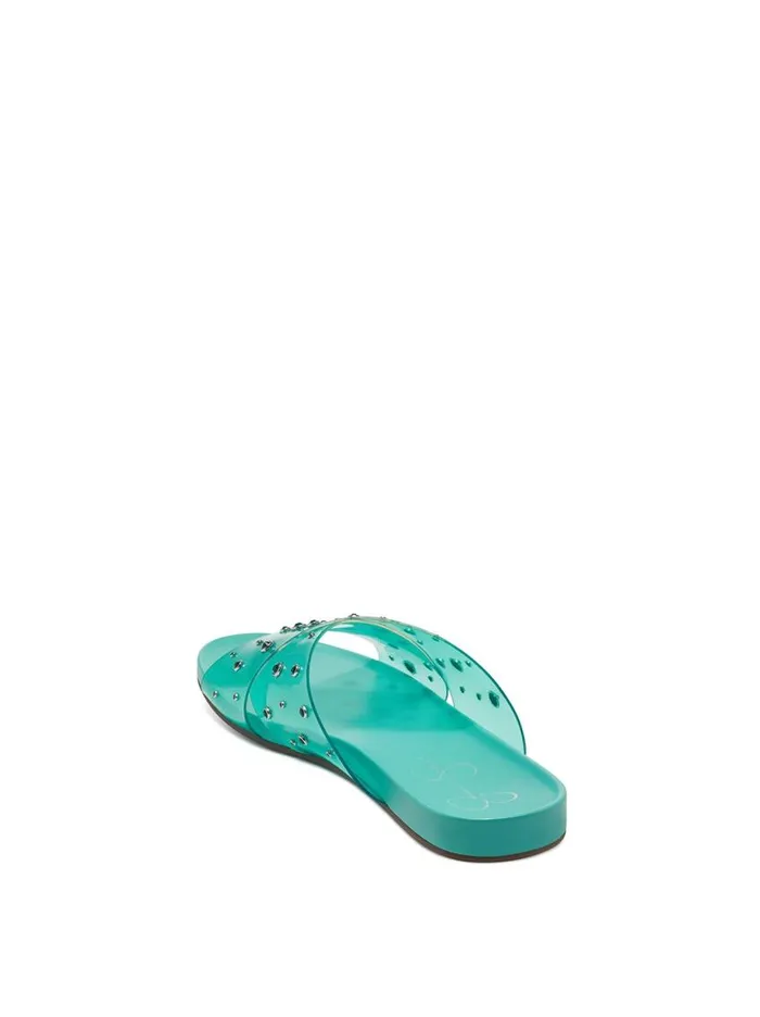 Jessica Simpson Sandals Women Tislie Slide In Seabreeze Seabreeze And Blue Stones