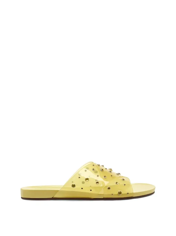 Jessica Simpson Sandals Women Tislie Slide In Yellow Yellow And Yellow Stones