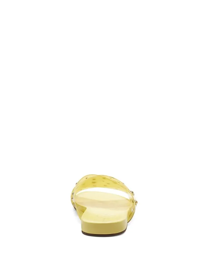 Jessica Simpson Sandals Women Tislie Slide In Yellow Yellow And Yellow Stones