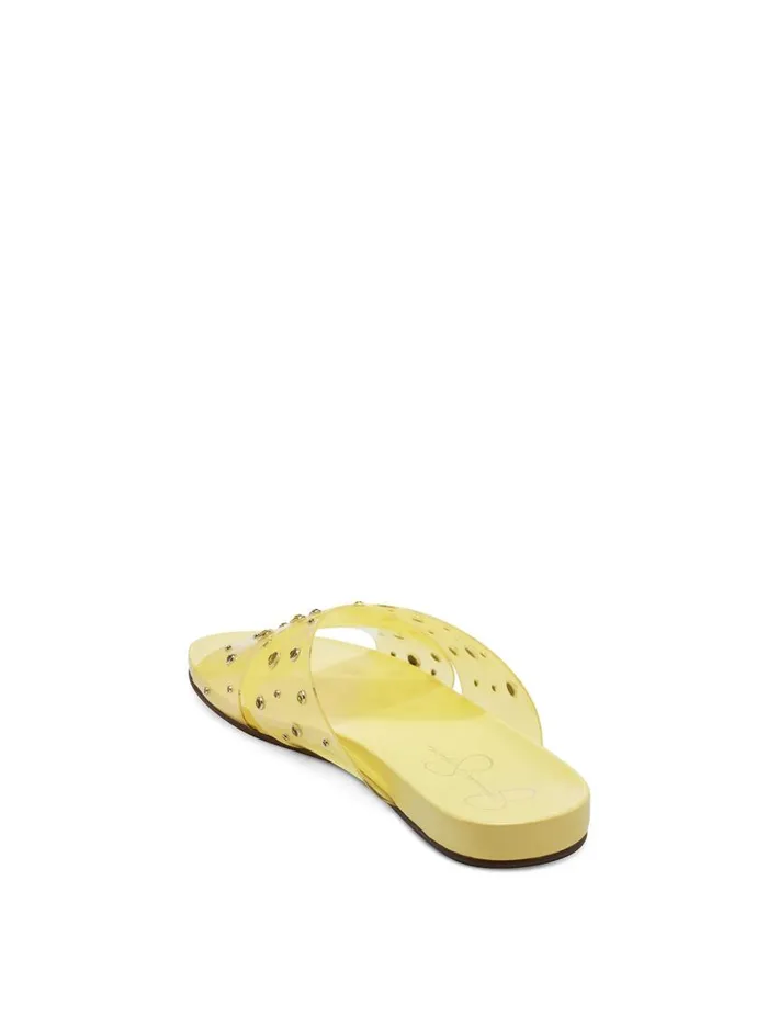 Jessica Simpson Sandals Women Tislie Slide In Yellow Yellow And Yellow Stones