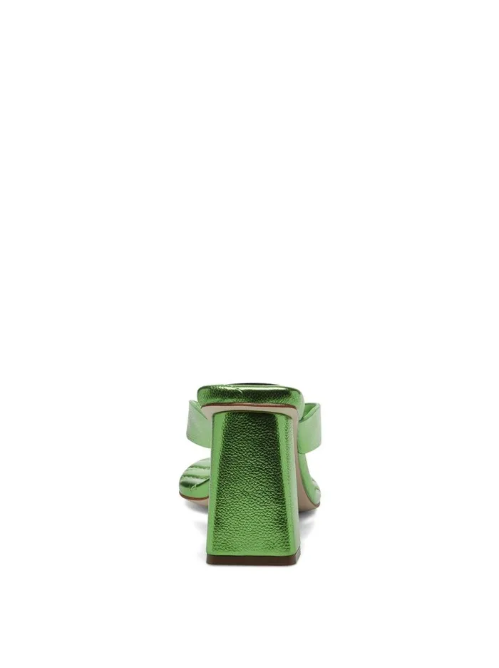 Jessica Simpson Sandals Women Zayde Thong Slide In Green Metal Green