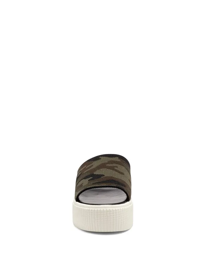 Jessica Simpson Slides and Mules Women Ezira Platform Flat In Camo Camo Green