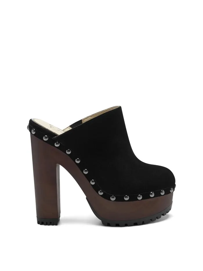Jessica Simpson Slides and Mules Women Kouren Platform Clog In Black Black