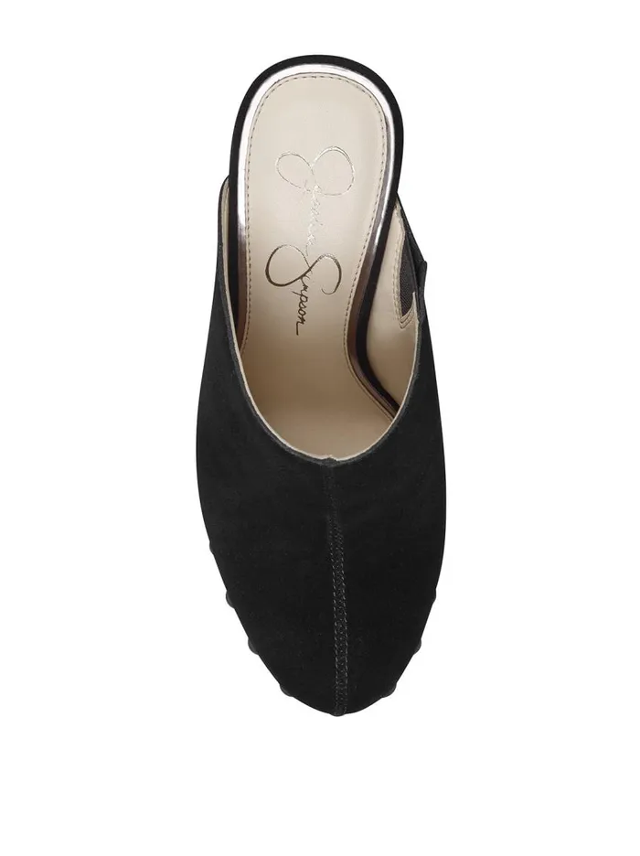 Jessica Simpson Slides and Mules Women Kouren Platform Clog In Black Black