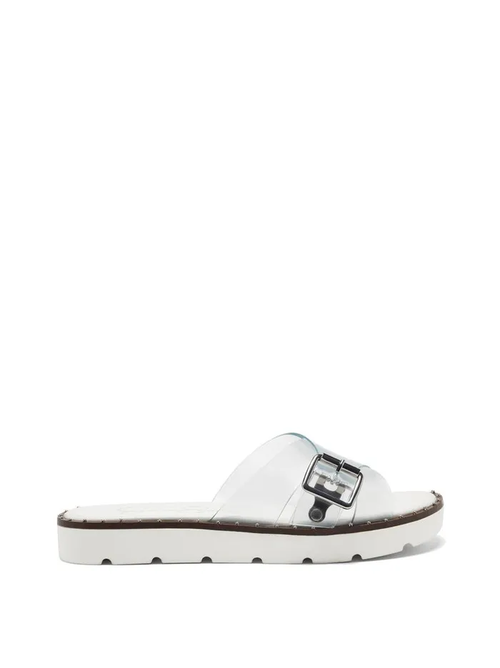 Jessica Simpson Slides and Mules Women Maritah Flat In Clear Clear