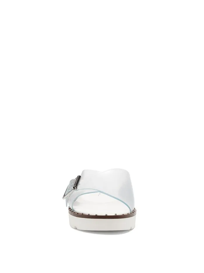 Jessica Simpson Slides and Mules Women Maritah Flat In Clear Clear