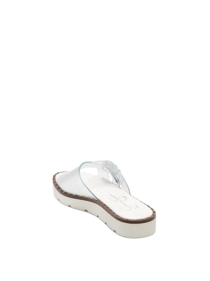 Jessica Simpson Slides and Mules Women Maritah Flat In Clear Clear