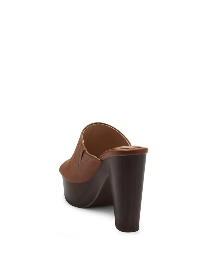 Jessica Simpson Slides and Mules Women Shelbie Platform Slide In Caramel Caramel