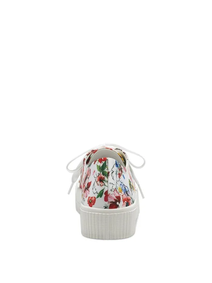 Jessica Simpson Sneakers Women Edda Platform Sneaker In Red Floral White Floral Print
