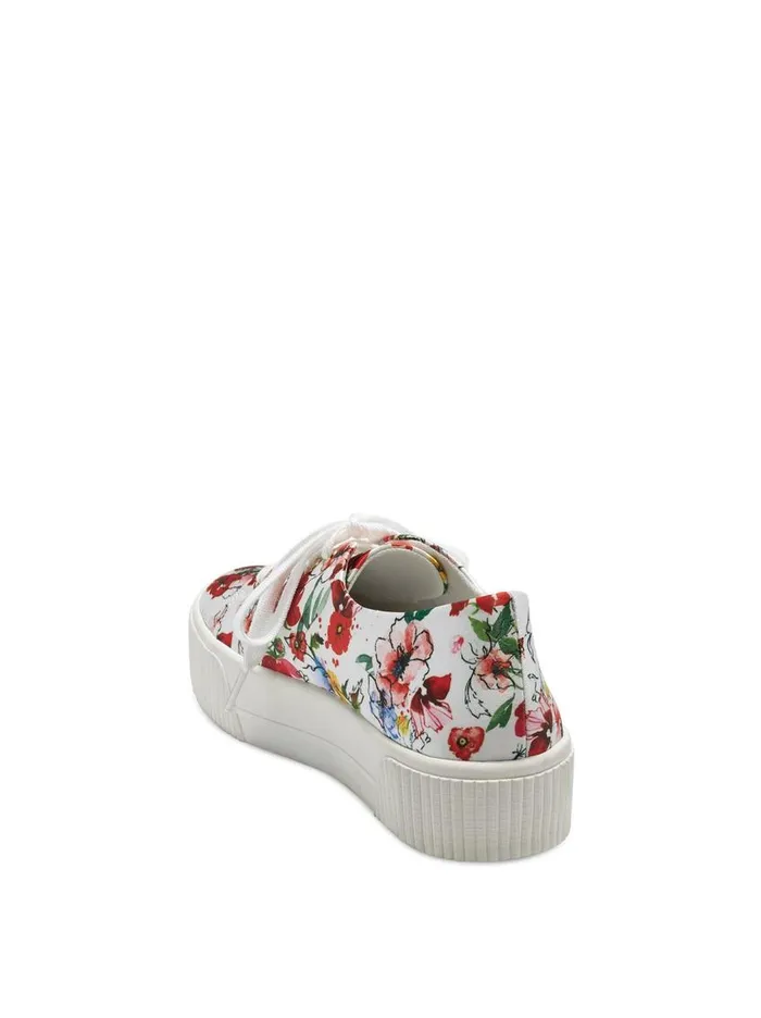 Jessica Simpson Sneakers Women Edda Platform Sneaker In Red Floral White Floral Print