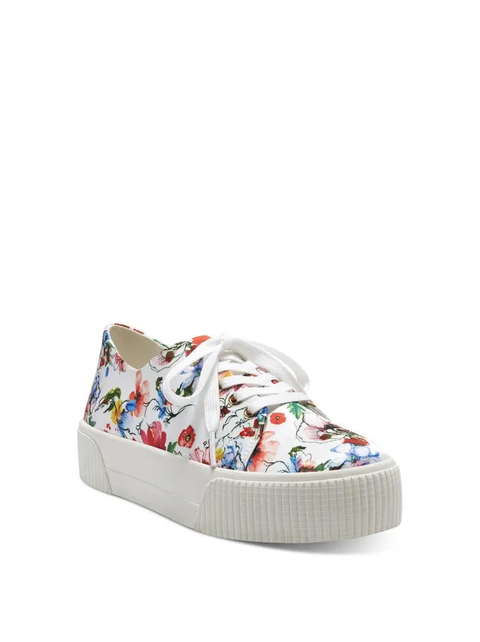 Jessica Simpson Sneakers Women Edda Platform Sneaker In Red Floral White Floral Print