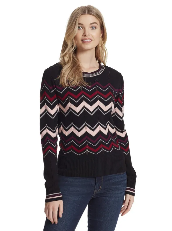 Jessica Simpson Sweaters Women Marcelina Sweater In Black Black Combo