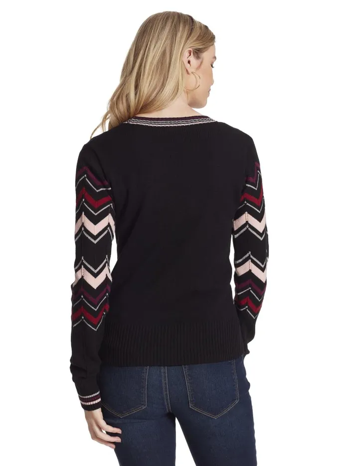 Jessica Simpson Sweaters Women Marcelina Sweater In Black Black Combo