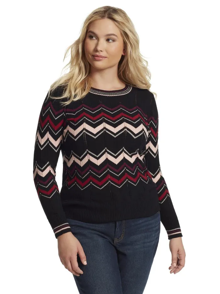 Jessica Simpson Sweaters Women Marcelina Sweater In Black Black Combo