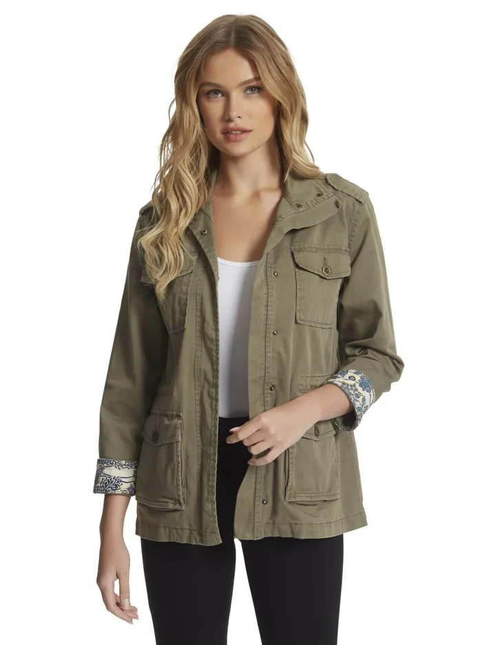 Jessica Simpson Sweaters Women Utility Jacket In Kalamata Kalamata