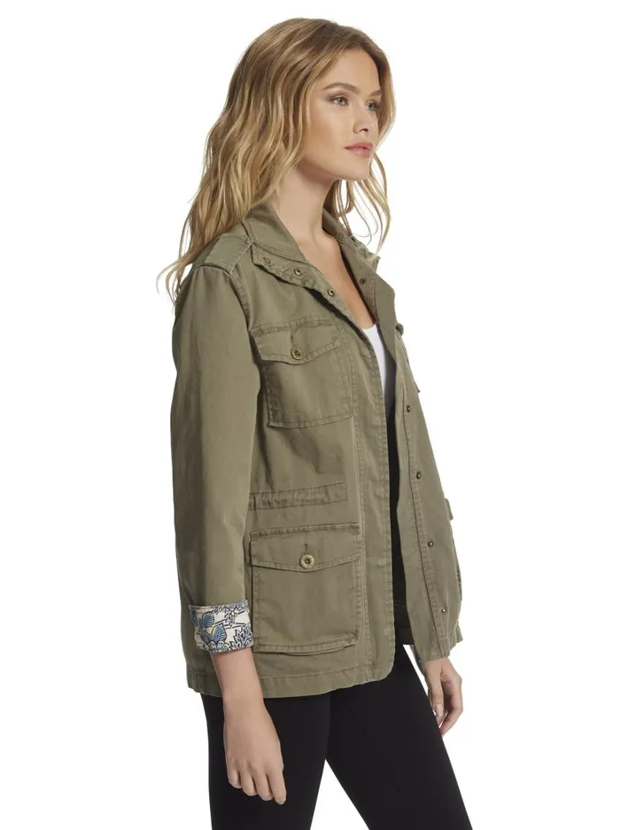 Jessica Simpson Sweaters Women Utility Jacket In Kalamata Kalamata Jessica Simpson Sweaters Women Utility Jacket In Kalamata Kalamata