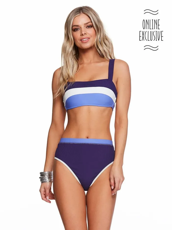 Jessica Simpson Swim Women Chop and Change Panel Straight Bandeau In Shadow Multi Chop And Chance Shadow Multi Jessica Simpson Swim Women Chop and Change Panel Straight Bandeau In Shadow Multi Chop And Chance Shadow Multi