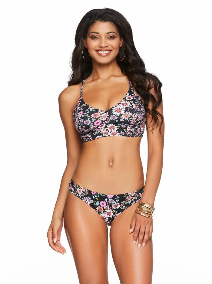 Jessica Simpson Swim Women Posy Fields Cropped Cami In Black Floral Posey Fields Black Floral Jessica Simpson Swim Women Posy Fields Cropped Cami In Black Floral Posey Fields Black Floral