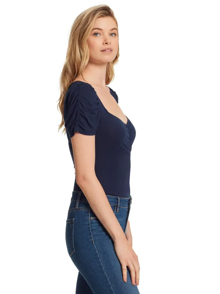 Jessica Simpson Tops Women Amelie Bodysuit In Navy Navy Jessica Simpson Tops Women Amelie Bodysuit In Navy Navy