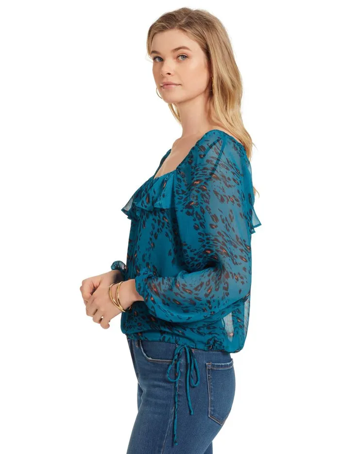 Jessica Simpson Tops Women Bailey Blouse In Whirling Cheetah Turkish Tile Whirling Cheetah Jessica Simpson Tops Women Bailey Blouse In Whirling Cheetah Turkish Tile Whirling Cheetah