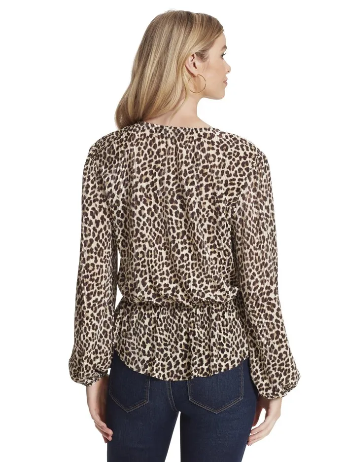 Jessica Simpson Tops Women Bettina Top In Leopard Rosette Leopard