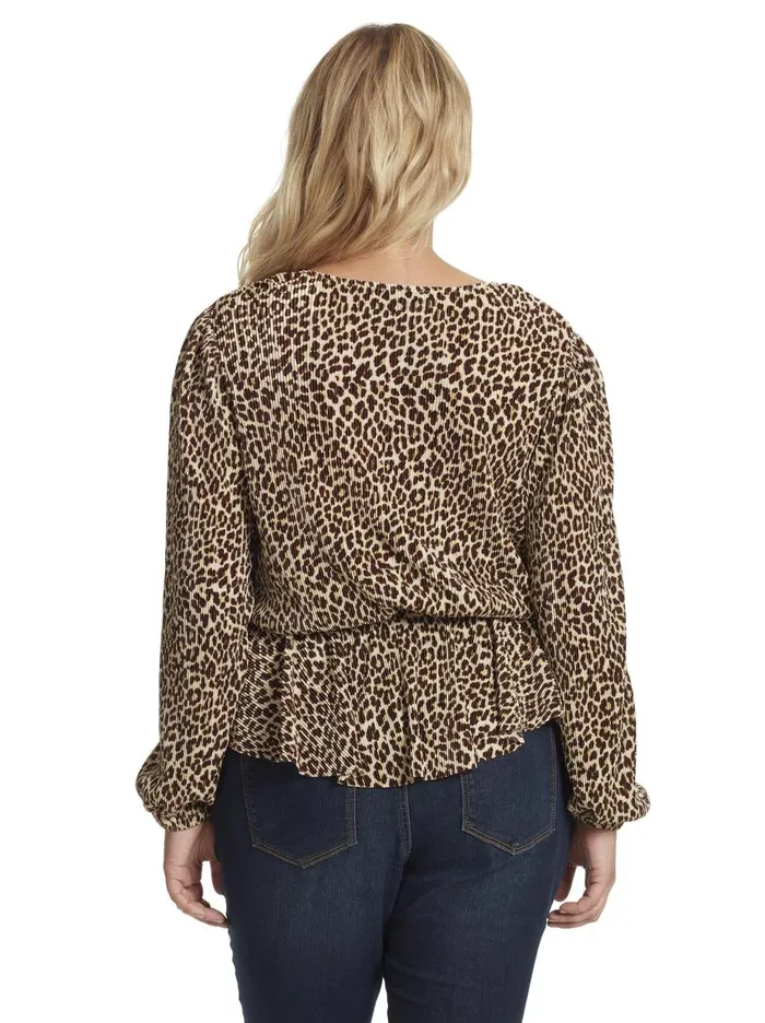Jessica Simpson Tops Women Bettina Top In Leopard Rosette Leopard