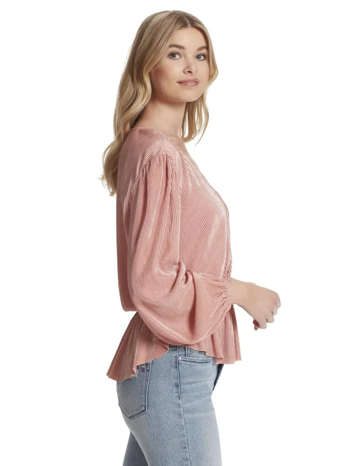 Jessica Simpson Tops Women Bettina Top In Peach Beige Peach Beige