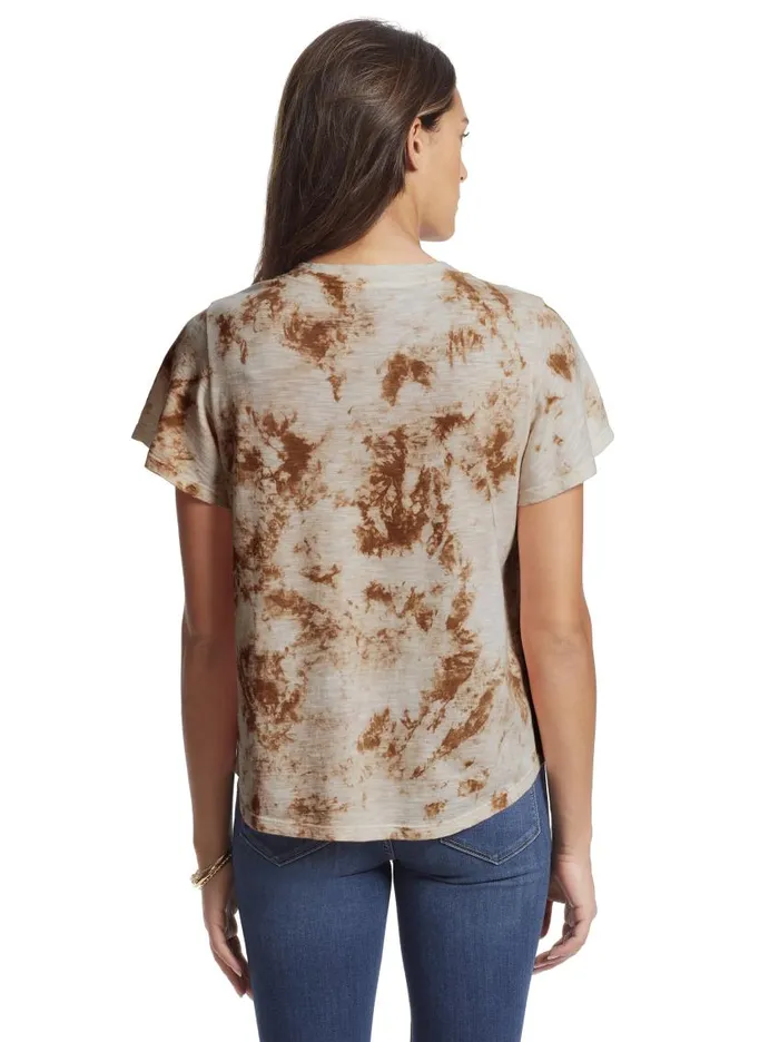 Jessica Simpson Tops Women Carly Tee In Golden Ochre Tie Dye Golden Ochre Tie Dye Jessica Simpson Tops Women Carly Tee In Golden Ochre Tie Dye Golden Ochre Tie Dye